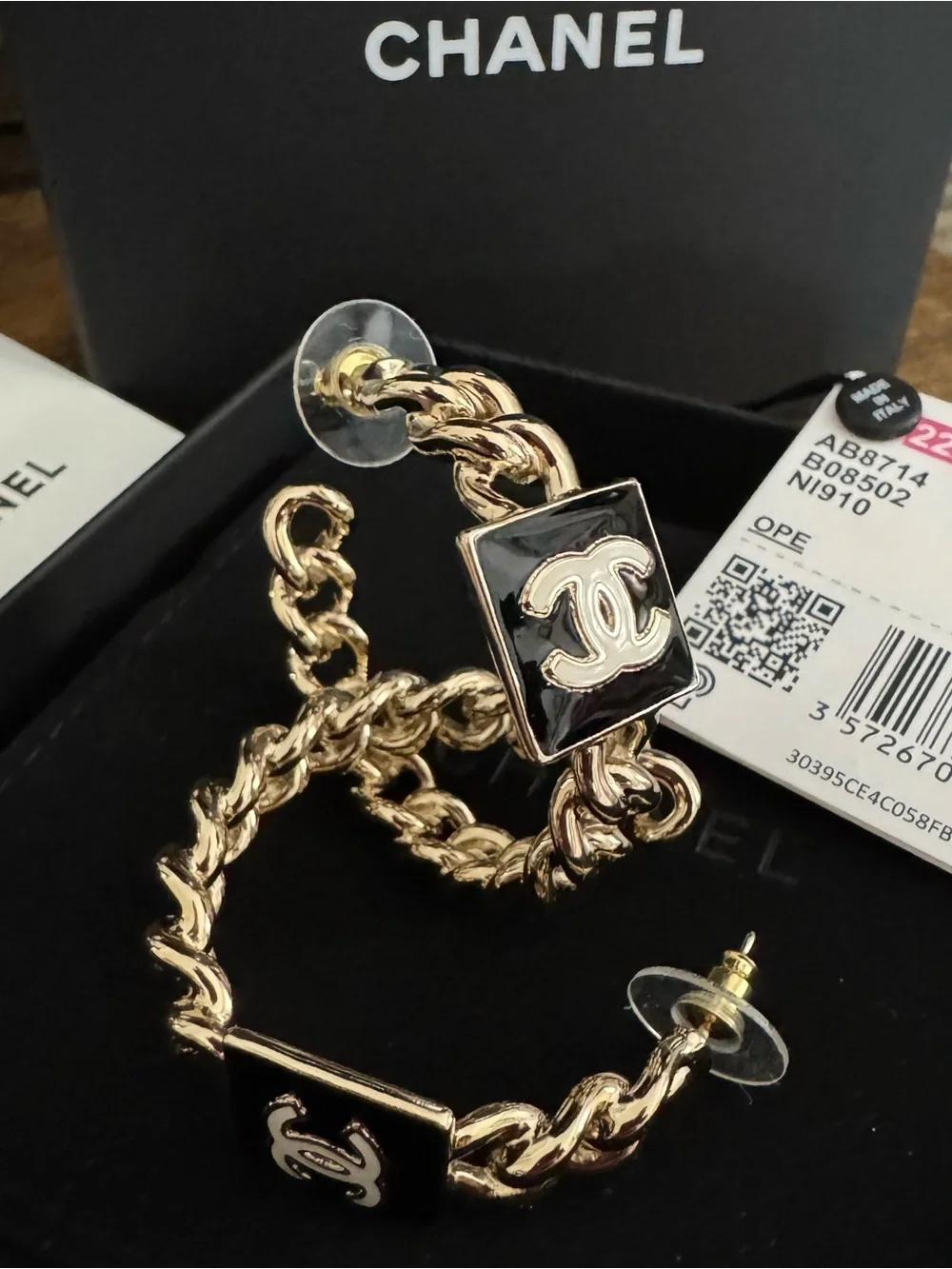 NEW CHANEL CC Chain Hoops